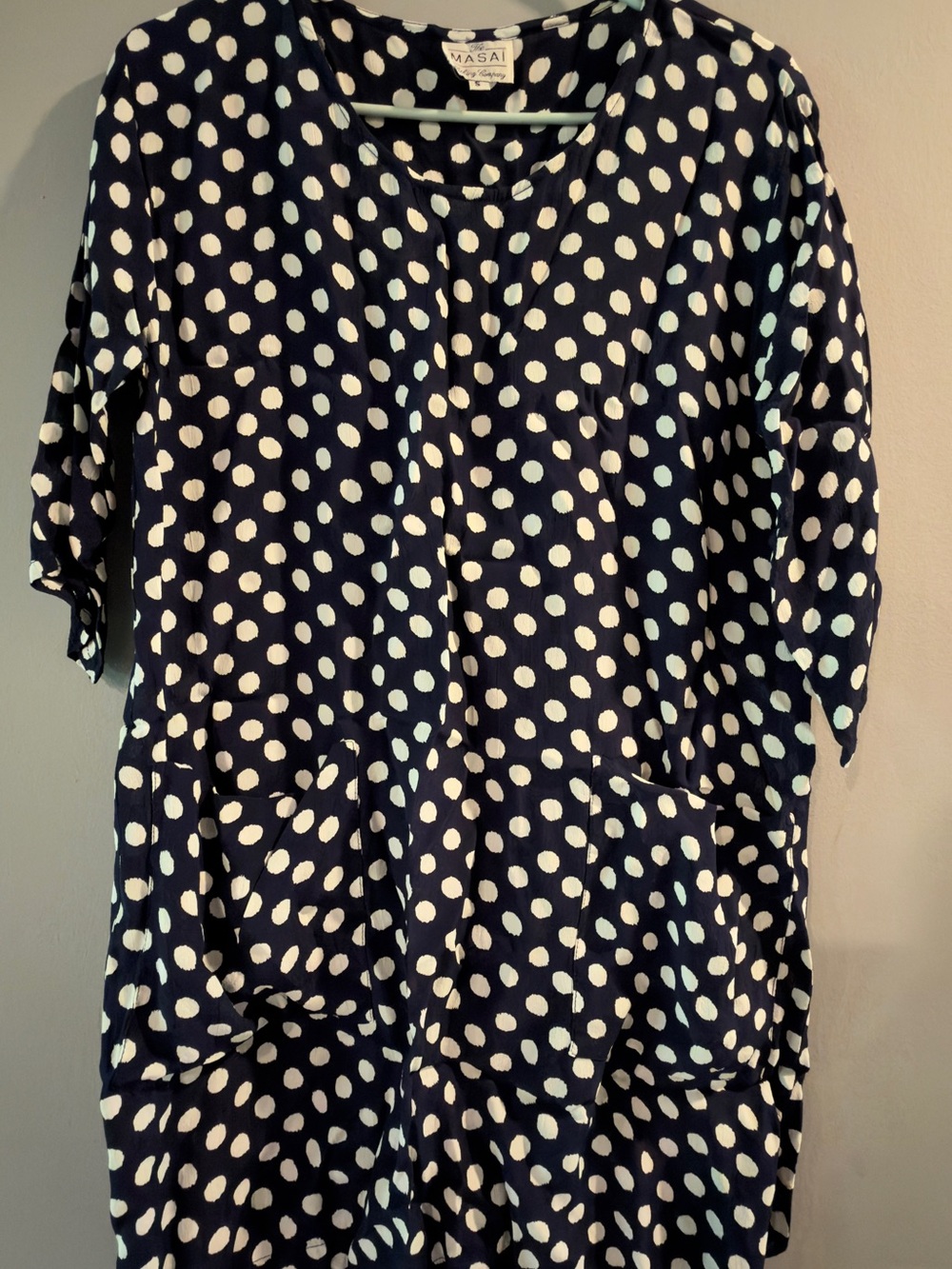 Masai Navy Polka Dot Women’s Dress